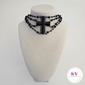 Black Cross Choker